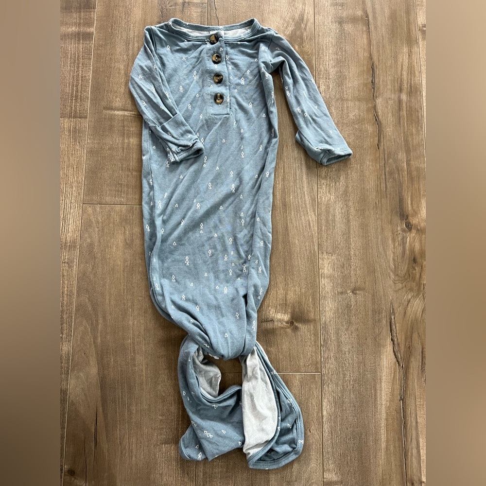 Lou Lou & Company knotted gown with fold over hand cuffs